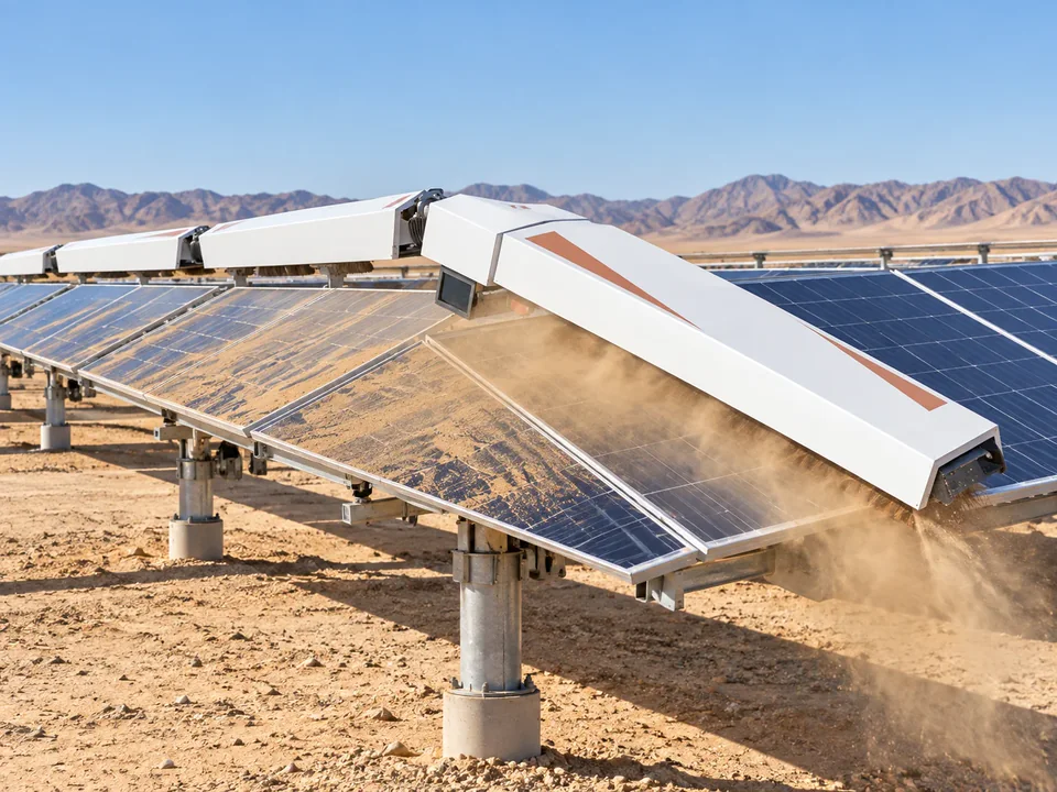Solar & facade cleaning: NOMADD Edge Runner / Tracker System