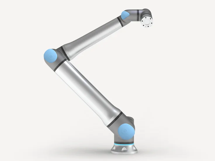 Universal Robots UR20 long-reach collaborative robot on a clean studio background