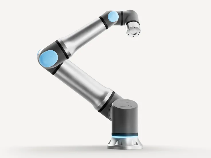 Universal Robots UR30 high-payload collaborative robot on a clean studio background