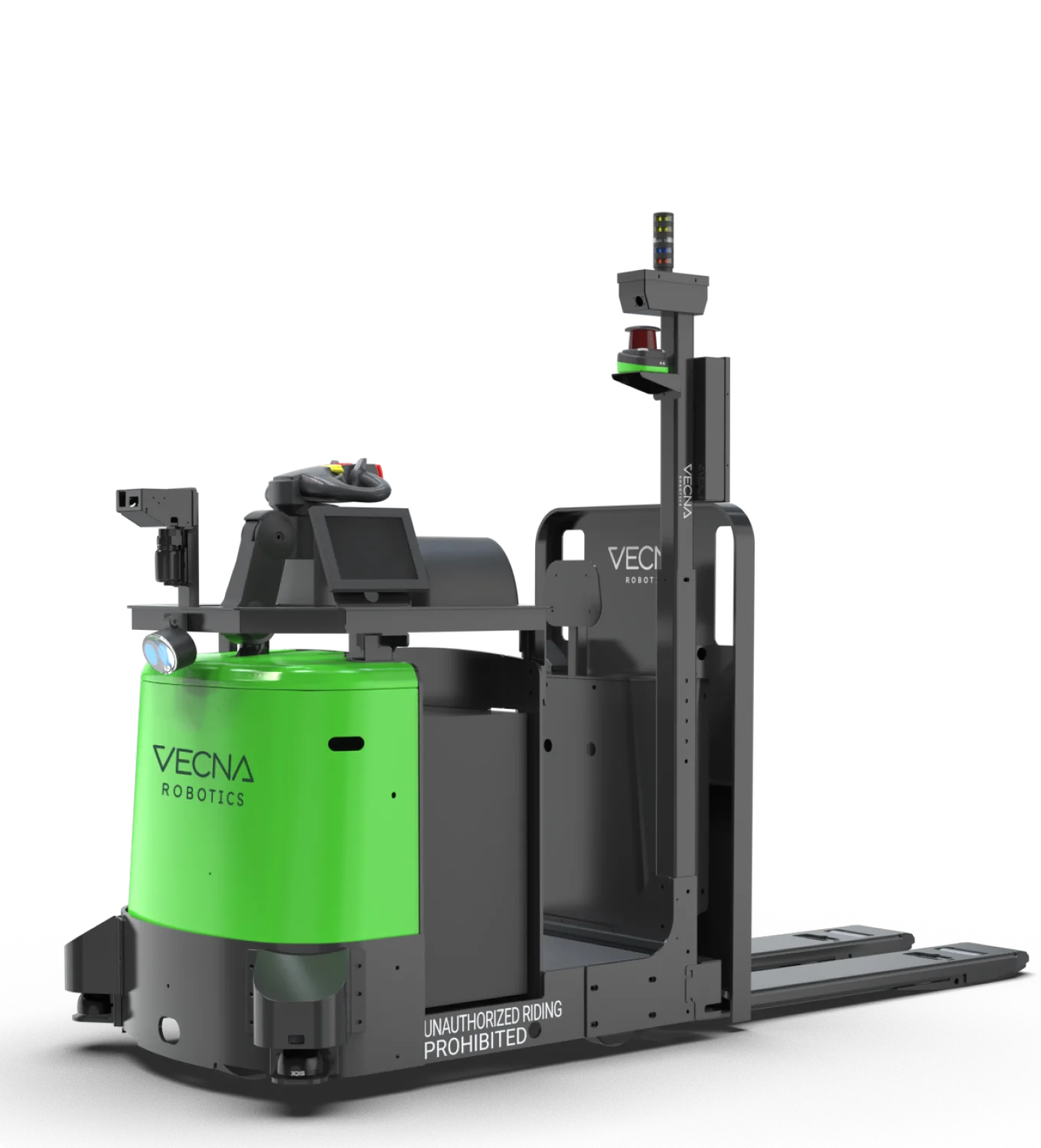 صورة كاملة لناقلة الطبالي الذاتية Vecna Robotics APT