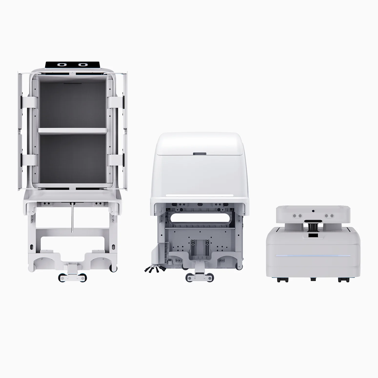 YUNJI UP modular platform — three example configurations